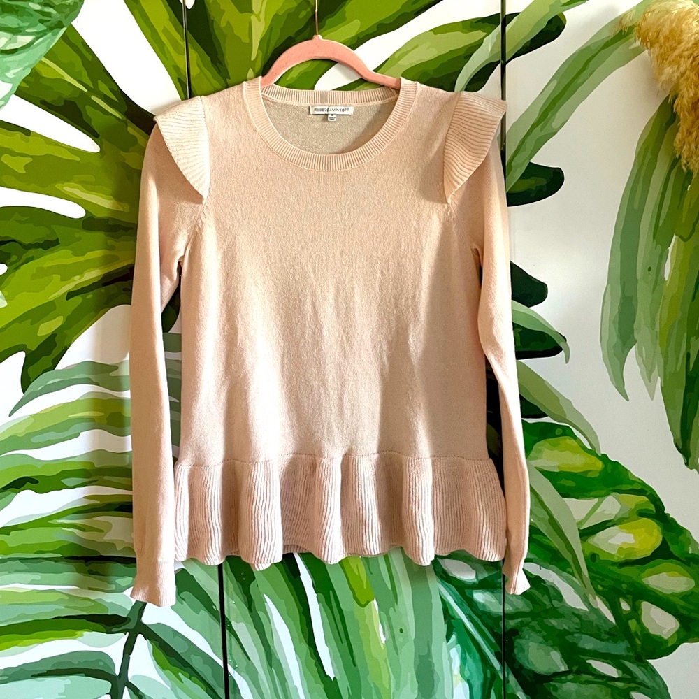Rebecca Minkoff Regina blush pink sweater